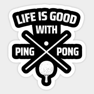 ping pong Sticker